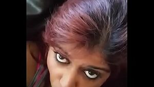 Desi Girlfrtiend Sucking in The Car
